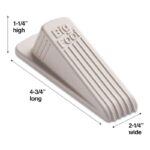 Master Caster Big Foot Colorstops Rubber Doorstop - Beige - Image 3