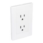 IUSA- Duplex OUTLET w/PLATE - 127V/15A - White