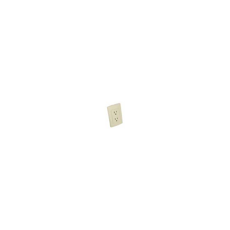 IUSA- Duplex OUTLET w/PLATE 127V/15A - Ivory