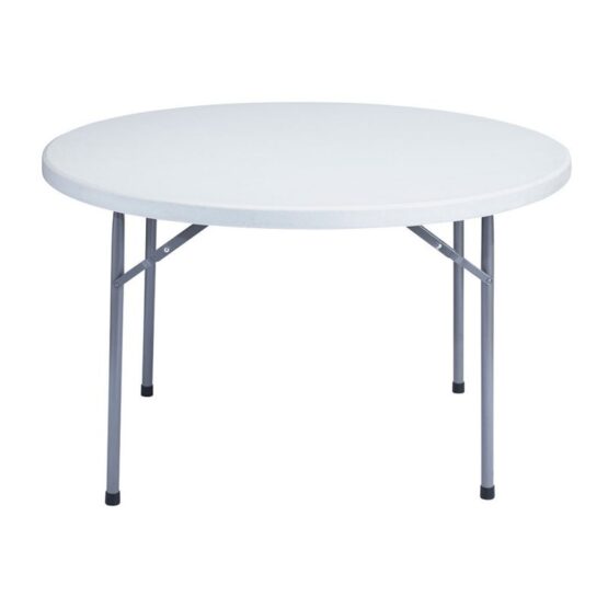 KUBIC - Round Folding TABLE Plastic - 48" - White