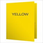 Oxford Twin Pocket Folders, Letter Size, Yellow, 25 per Box (57509)