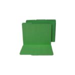 Colored File Folders Top Tab 1/3 Cut Green Letter