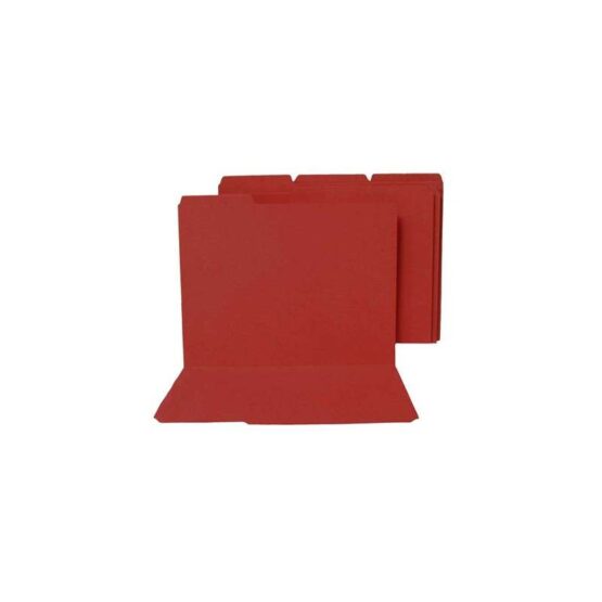 Colored File Folders Top Tab 1/3 Cut Red Legal (100/Box)