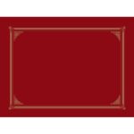 Geographics Certificate/Document Cover, Linen Stock, Burgundy, Six per Pack (45333)
