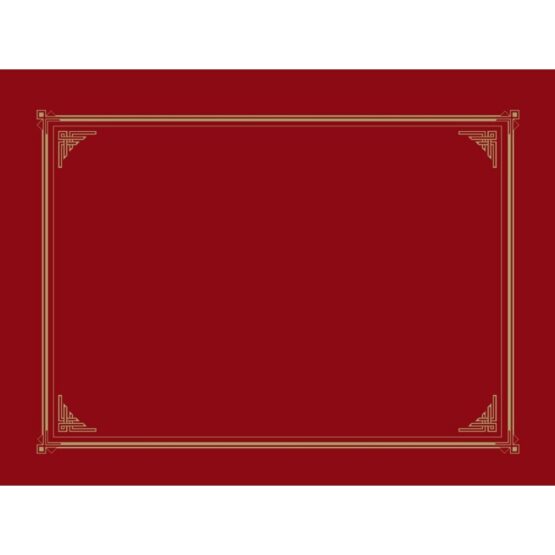 Geographics Certificate/Document Cover, Linen Stock, Burgundy, Six per Pack (45333)