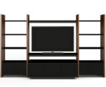 BDI/SEMBLANCE -TV-STAND/Shelf&Cab-80x130x22-CherBlk