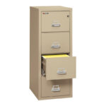 FireKing 25 File Cabinets 4-1825-C 4 Drawer Letter 25" depth