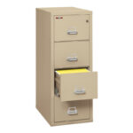 FireKing Vertical File Cabinets 4-1831-C 4 Drawer Letter 31 1/2" depth