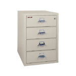 FireKing Card-Check-Note File Cabinets 4-2536-C 4 Drawer Check - Image 2