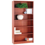 HON 1876J 1870 Series Bookcase, 6 Shelves, Henna Cherry