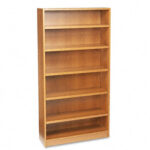 Heavy-Duty Signature Series Bookcase, Medium Oak basyx 3726TM