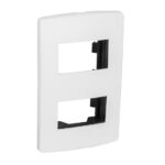 White Double Switch COVER PLATE - IUSA