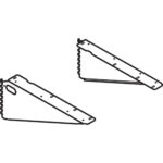 HON/SYSTEMS 24D Cantilever One Pair - Light Gray