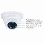 Hi-Resolution 900 TVL Security Dome Camera, Audio Enabled, with 75 ft. of Night Vision - Image 3