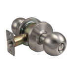 Chrome - Door Lock/Serrure à Boules + Clés - Kubic