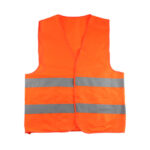 Orange Safety Vest w/Reflective Stripe 60GSM - Kubic