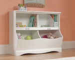 Sauder Bookcase/Footboard - Soft White Finish