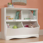 Sauder Bookcase/Footboard - Soft White Finish