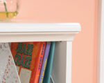Sauder Bookcase/Footboard - Soft White Finish - Image 4