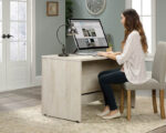 Sauder Sit/Stand Desk - Chalked Chestnut Finish - Image 2