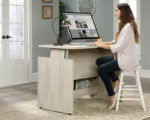 Sauder Sit/Stand Desk - Chalked Chestnut Finish - Image 3