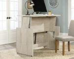 Sauder Sit/Stand Desk - Chalked Chestnut Finish - Image 4