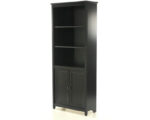 Sauder Library With Doors - Estate Black Finish - Image 2
