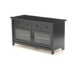 Sauder Panel TV Stand - Estate Black Finish - Image 2