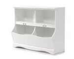 Sauder Bookcase/Footboard - Soft White Finish - Image 10