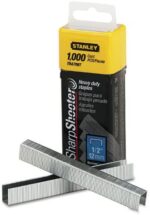 Stanley TRA708T Sharpshooter Heavy-Duty Tacker Staples, 1/2-Inch Leg Length, 1000/Box