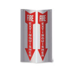Brooks PTD109 3-D Rigid Plastic ”FIRE EXTINGUISHER” Arrow Sign - 4" x 18"