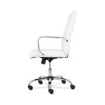 HON/BASYX - Mid-Back SEATING - Wheels/Arms - Leather/White - Image 7