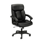 HON/BASYX - High-Back SEATING - Wheels/Arms - Leather/Black
