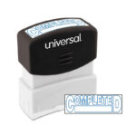Universal Message Stamp, COMPLETED, Pre-Inked One-Color, Blue