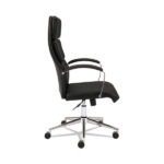 HON/BASYX - High-Back SEATING - Wheels/Arms - Leather/Black - Image 6