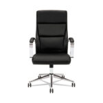 HON/BASYX - High-Back SEATING - Wheels/Arms - Leather/Black - Image 5
