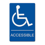 U.S. Stamp & Sign Wheelchair Image Indoor Sign