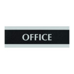 U.S. Stamp and Sign and Headline Century Series 3x9 Inch Office, Black and Silver, 4762 - Image 2