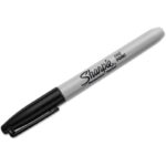 Sharpie 30665PP Fine Point Permanent Marker Black 5/Pack - Image 3