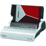 Fellowes 5216701 Pulsar Electric Comb Binding System, 300 Sheets, 17 x 15 3/8 x 5 1/8, White, Grey - Image 2