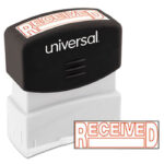 Universal Message Stamp, RECEIVED, Pre-Inked One-Color, Blue