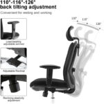SIHOO/ Ergonomic Office Chair-Mesh Design High Back Black - Image 3