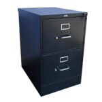 HON/510 - Vertical FILE - 2-Dwr - Legal - KeyLock - Black - Image 2