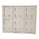 KUBIC 6-Door LOCKER- w/PadLock - 27-1/4X36