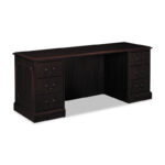 HON/94000 - 2/BBF Laminate DESK - 66"x30"- Mahogany - Image 2
