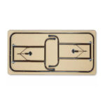 KUBIC - FOLDING TABLE - 60 x 30 - Laminate/Mhgny (Y1711Y30) - Image 2