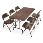 KUBIC - FOLDING TABLE - 60 x 30 - Laminate/Mhgny (Y1711Y30) - Image 3