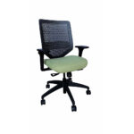 SOLVE - MIDBACK W/SEATSLIDER ADJ ARM/MESH BACK CHARCOAL MEADOW - Image 2