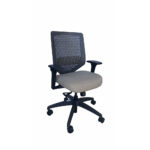 SOLVE - MIDBACK W/SEATSLIDER ADJ ARM CHARCOAL BLACK - Image 2