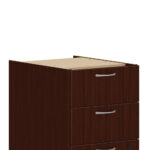 HON -MOD 15Wx20Dx28H b/b/f support Ped. Traditional Mahogany - Image 2